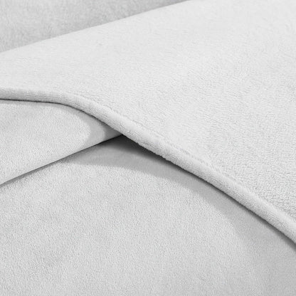 Calvin Klein - Manta de Felpa Suave, Manta de Cama de Peso Medio (Gris Aluminio, Queen)