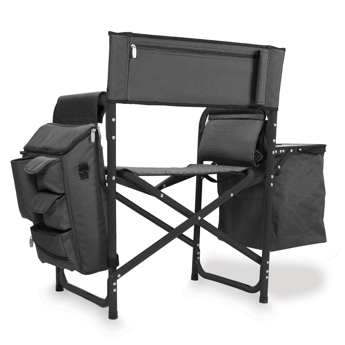 Picnic Time 807-00-679-000-0 Silla Plegable, Color Negro