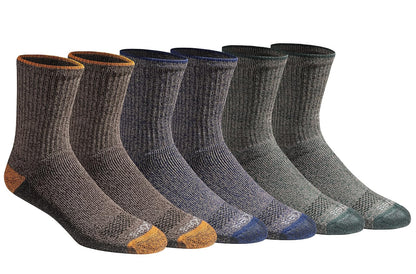 Dickies Calcetines Deportivos para Hombre, Talón y Puntera Reforzados - G - Longitud cómoda con punta (6 pares)