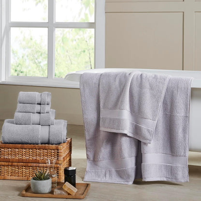 Modern Threads - Juego de Toallas de Secado rápido de 6 Piezas, Felpa y Ultra Absorbente para una Experiencia Similar al SPA, Color Lila