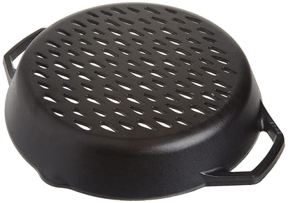Lodge - Cesta para parrilla de hierro fundido de 12 pulgadas