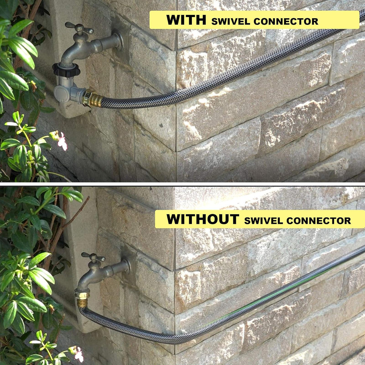 Eden 20051 - Conector Giratorio de Metal Ajustable de 180° y 360°