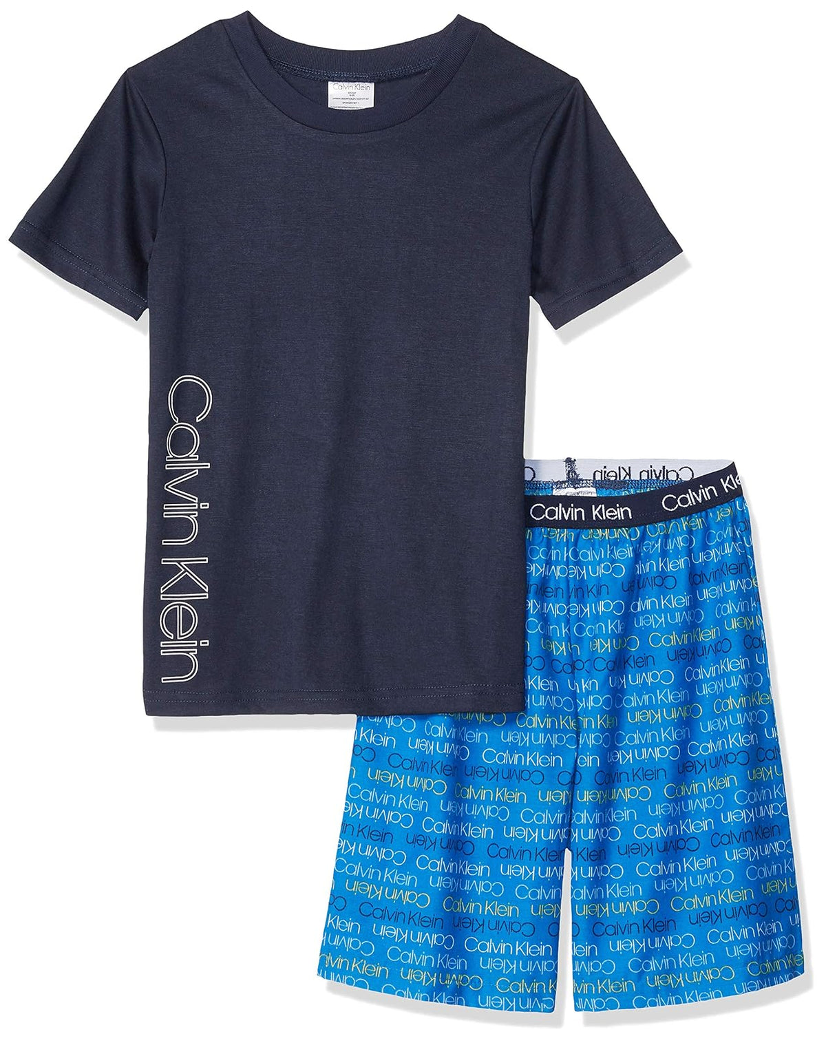Calvin Klein pijama de 2 piezas para niño - Negro, Ck Victoria Iris Logo - CH