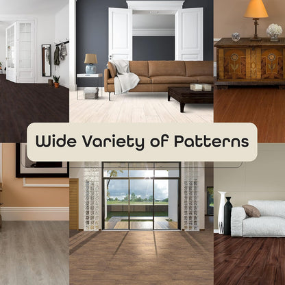 Achim Home Decor - Tablón de madera autoadhesivo de vinilo, paquete de 60 (90 pies cuadrados) – 6 pulgadas de ancho, 36 pulgadas de largo, 1,2 mm, roble blanco, simplemente despegar y pegar, tablones Nexus fáciles de hacer tú mismo para cualquier habitaci