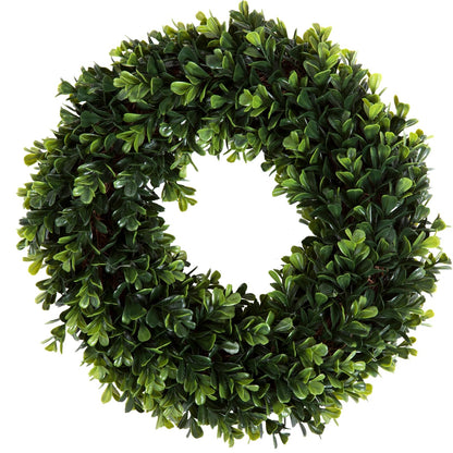 Pure Garden 50-110 Boxwood Wreath, Round, 14"