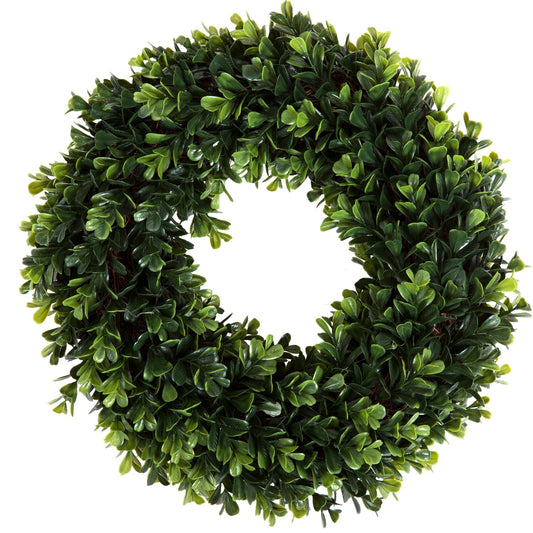 Pure Garden 50-110 Boxwood Wreath, Round, 14"