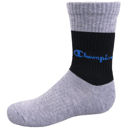 Champion Champion Paquete de 6 calcetines deportivos para niños disponibles en varios colores y tamaños Calcetines Unisex niño