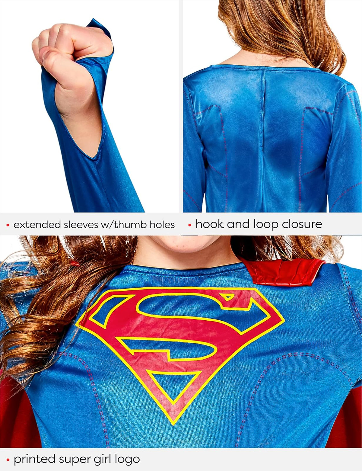 Rubie's Costume Disfraz de Supergirl para niños, Superchica, Rojo, Mediano
