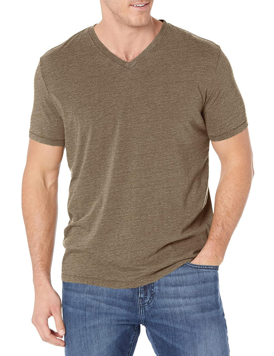 Lucky Brand Venice Burnout Playera con Cuello en V Camiseta para Hombre
