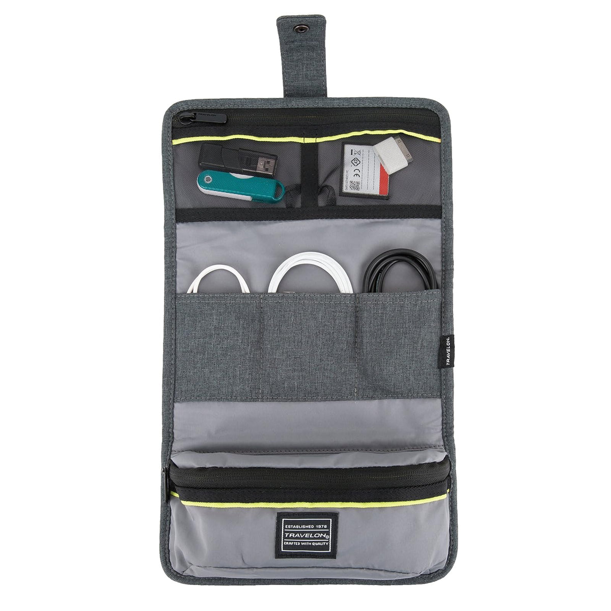 Travelon Urban Deluxe Tech Organizador, Pizarra, Una talla, Travelon Organizador de accesorios Urban Tech