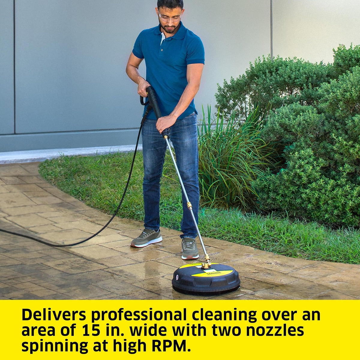 Karcher - Accesorio Limpiador de Superficies a presión de 15 Pulgadas, clasificación 3200 PSI