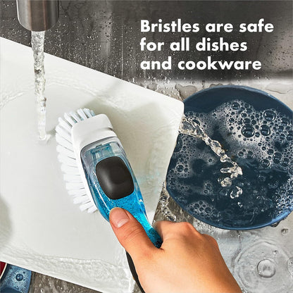 OXO New Good Grips - Juego de cepillos para Platos dispensadores de jabón
