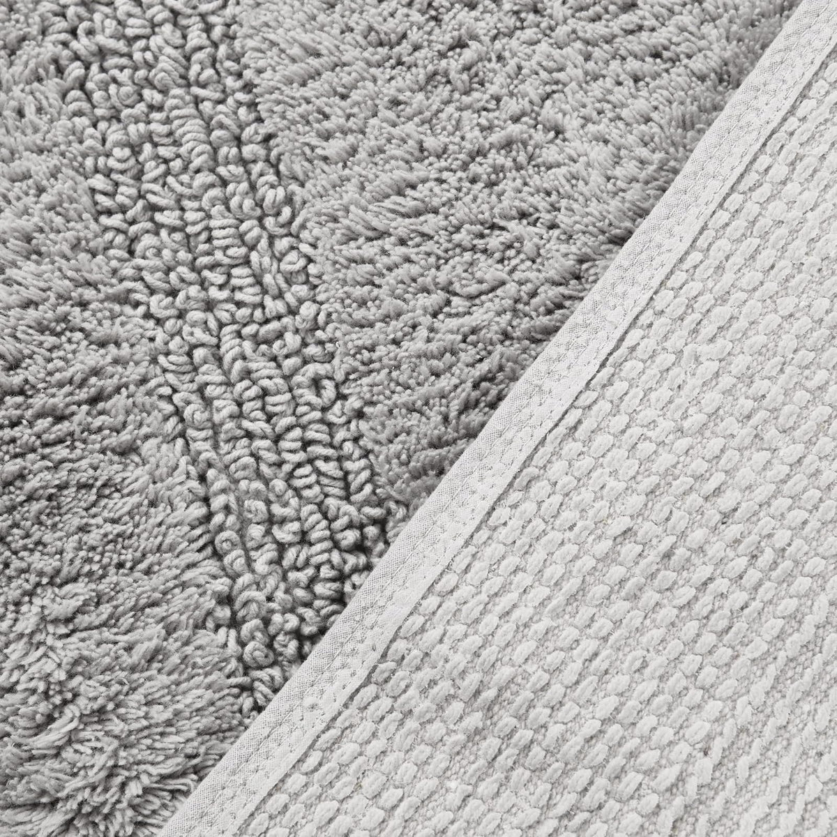 Nautica - Alfombra de baño de algodón Suave y Absorbente con Respaldo Antideslizante, Certificado Oeko-Tex, Color Gris Pastel Peniston, 60 x 22 Pulgadas