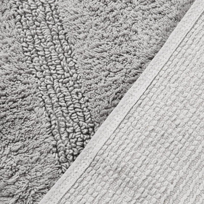 Nautica - Alfombra de baño de algodón Suave y Absorbente con Respaldo Antideslizante, Certificado Oeko-Tex, Color Gris Pastel Peniston, 60 x 22 Pulgadas