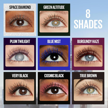 Maybelline Sky High Cosmic Black Máscara de Pestañas, Dura 24H, Lavable