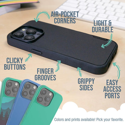 Smartish® - Funda Delgada para iPhone 15 Pro, Ligera, Protectora, con Agarre Fino y protección contra caídas para Apple iPhone 15 Pro, Transparente