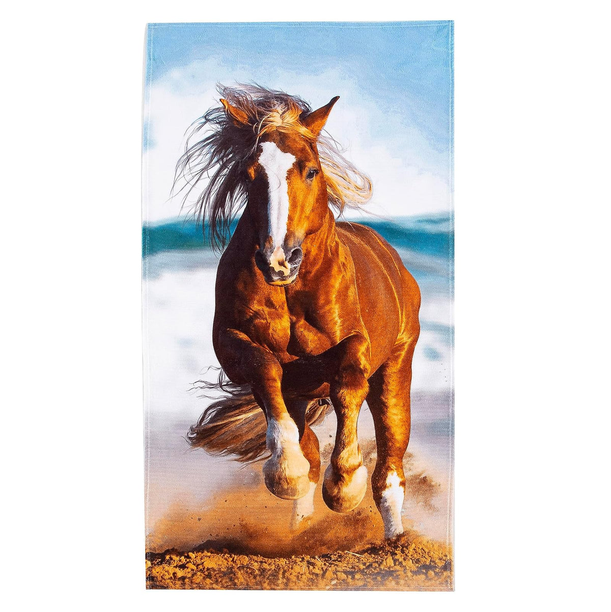 NORTHWEST Classics Toalla de Playa, 76,2 x 152,4 cm, Caballo de Correr - 30" x 60" - Caballo corriend