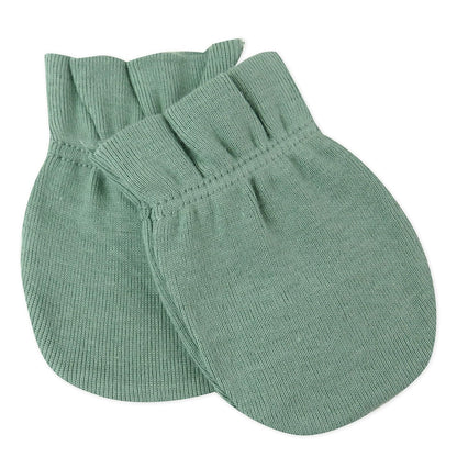 HonestBaby Paquete de 3 guantes de algodón orgánico Guantes de algodón Unisex bebé