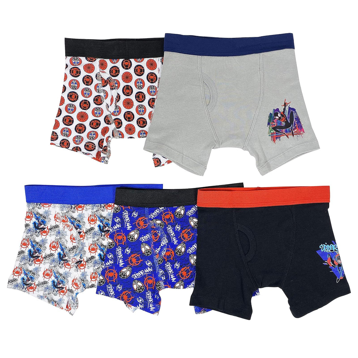 Spider-Man Spiderman Spiderverse - Calzoncillos Calzones (5 Unidades) Ropa Interior para Niños - Spiderman 5bxr - 4