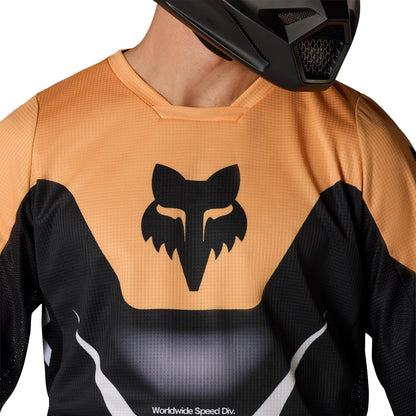 Fox Racing 180 Motocross Dirt Bike Jersey para Hombre, Negro/Blanco, Talla M