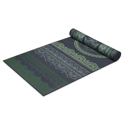 Gaiam Tapete de Yoga Reversible Extra Grueso Antideslizante - Boho Folk