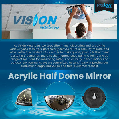 Vision Metalizers Espejo convexo acrílico