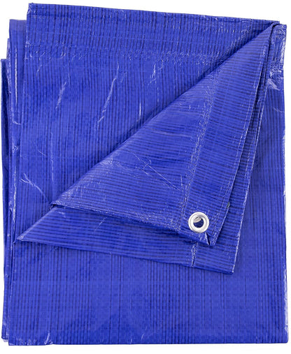 Kotap TRA-3030 - Lona de Polietileno Impermeable Multiusos de 5 mil, tamaño de Corte: 30 x 30 pies/tamaño Terminado: 28 pies 10 Pulgadas x 29 pies 4 Pulgadas, Azul