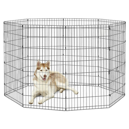 New World Pet Products - Corredor plegable para hacer ejercicio para mascotas B558-48, negro, XL, 24 x 48 pulgadas