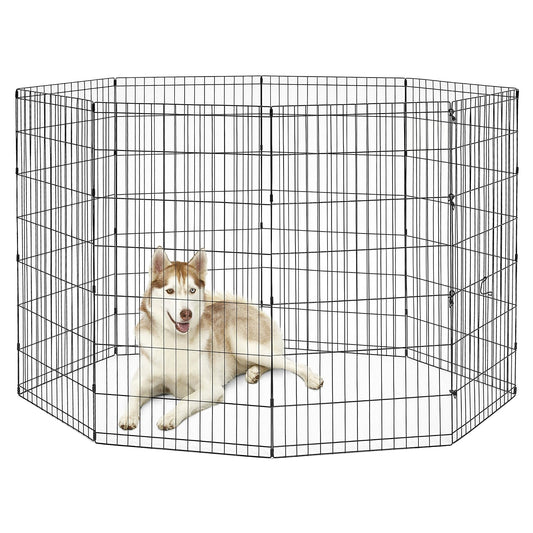New World Pet Products - Corredor plegable para hacer ejercicio para mascotas B558-48, negro, XL, 24 x 48 pulgadas