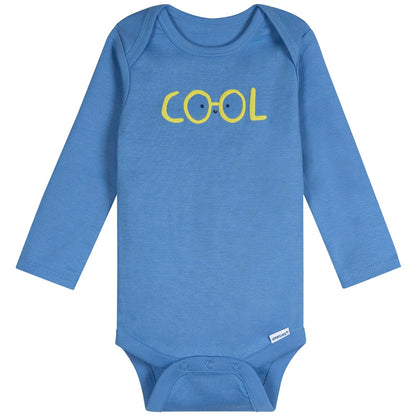Onesies Brand - Body unisex de manga larga para bebé, paquete de 6