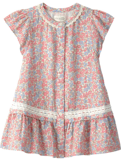 Little Planet by Carter's Vestido de Bebé para niña, algodón orgánico - 3 Años - Rosa Spring Floral