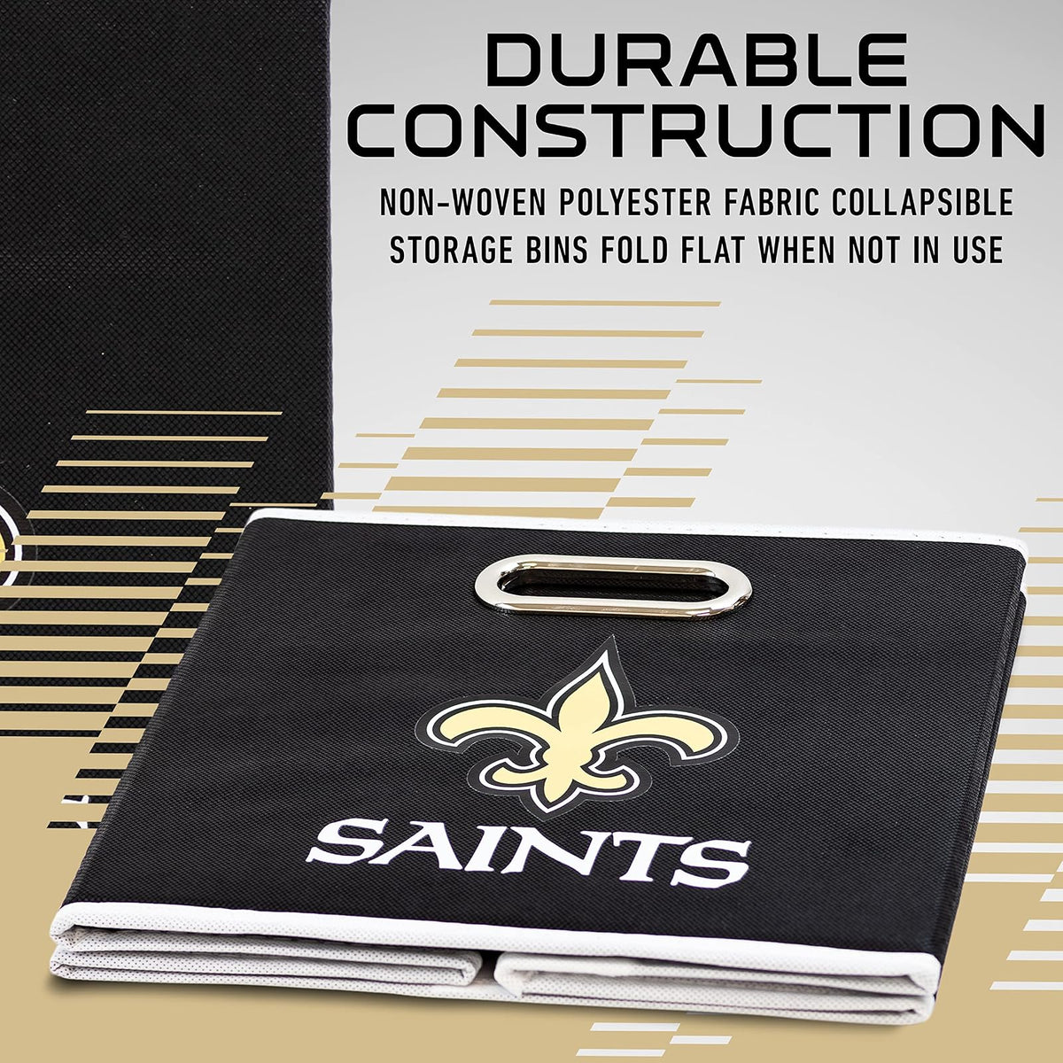 Franklin Sports Cubos de Almacenamiento de Tela de Equipo de NFL Hecho para Adaptarse a los organizadores de Almacenamiento (27.9 x 26.6 x 26.6 cm)