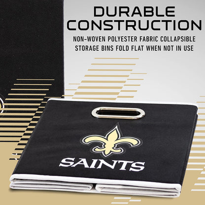 Franklin Sports Cubos de Almacenamiento de Tela de Equipo de NFL Hecho para Adaptarse a los organizadores de Almacenamiento (27.9 x 26.6 x 26.6 cm)