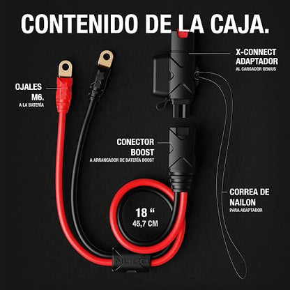 NOCO - Cable con ojales Genius Boost GBC007 con adaptador X-Connect