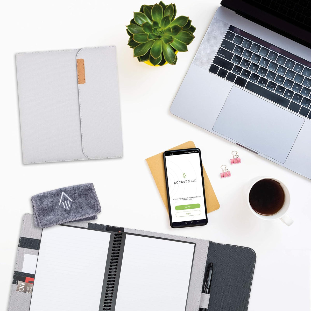 Rocketbook - Funda Tipo Folio Capsule Ii Executive, Color Gris