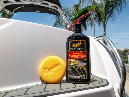 Meguiar's Cera Premium Marina Flagship M6316, Sintética para RV y Barcos, 473 ml
