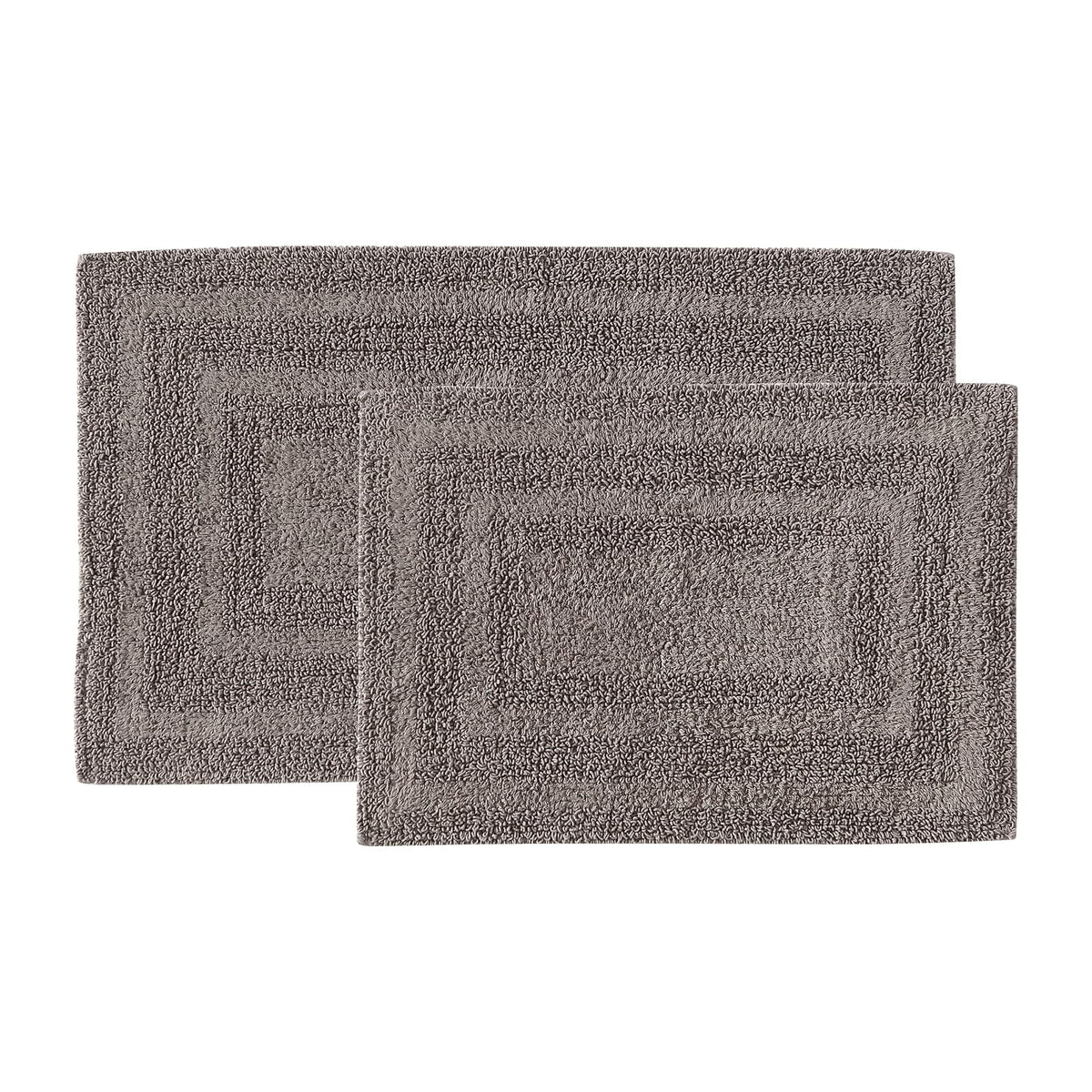 Eddie Bauer Home Rugs - Alfombra de baño de algodón Suave, superabsorbente y de Secado rápido, 2 Piezas, Logan Color café Medio