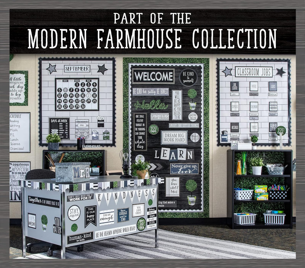 Modern Farmhouse Mini tablón de anuncios