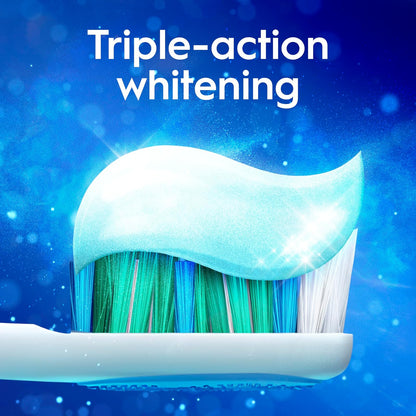Crest 3D White Toothpaste, Advanced Luminous Mint, Teeth Whitening Toothpaste, 3.7 Oz (Pack of 4)