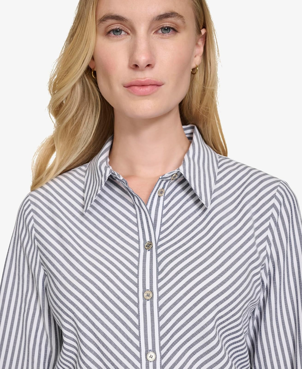 Tommy Hilfiger - Camisa de Manga Larga con Botones para Mujer