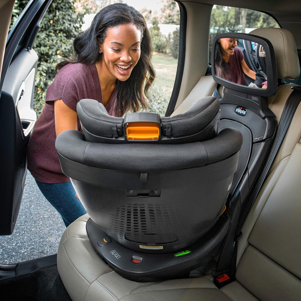 Chicco Fit360 - Accesorio Espejo para Asiento de Automóvil, Gris