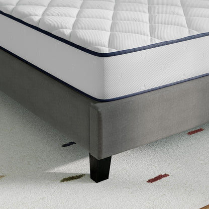 Novilla Colchón híbrido de Espuma y Resorte de 6 Pulgadas, colchón de tamaño Individual en una Caja, Soporte Mediano, bocinas de Espuma y Acero certificadas CertiPUR-US, diseño Duradero, Embalaje