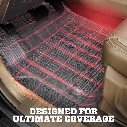 Husky Liners Juego de Alfombrillas para Chevrolet Silverado/GMC Sierra Doble Cabina 2014-2018, Negro 98231