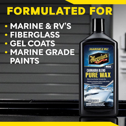Meguiar's Cera Líquida M5616 para Vehículos Recreativos y Marinos, 476 ml