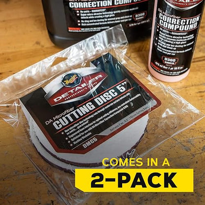 Meguiar's DMC5, Disco de Corte de Microfibra DA, 5", Paquete 2