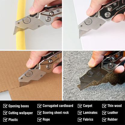 Olympia Tools 33-125 Turbofold Cuchillo utilitario de acero inoxidable