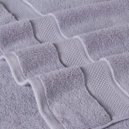Modern Threads - Juego de Toallas de Secado rápido de 6 Piezas, Felpa y Ultra Absorbente para una Experiencia Similar al SPA, Color Lila