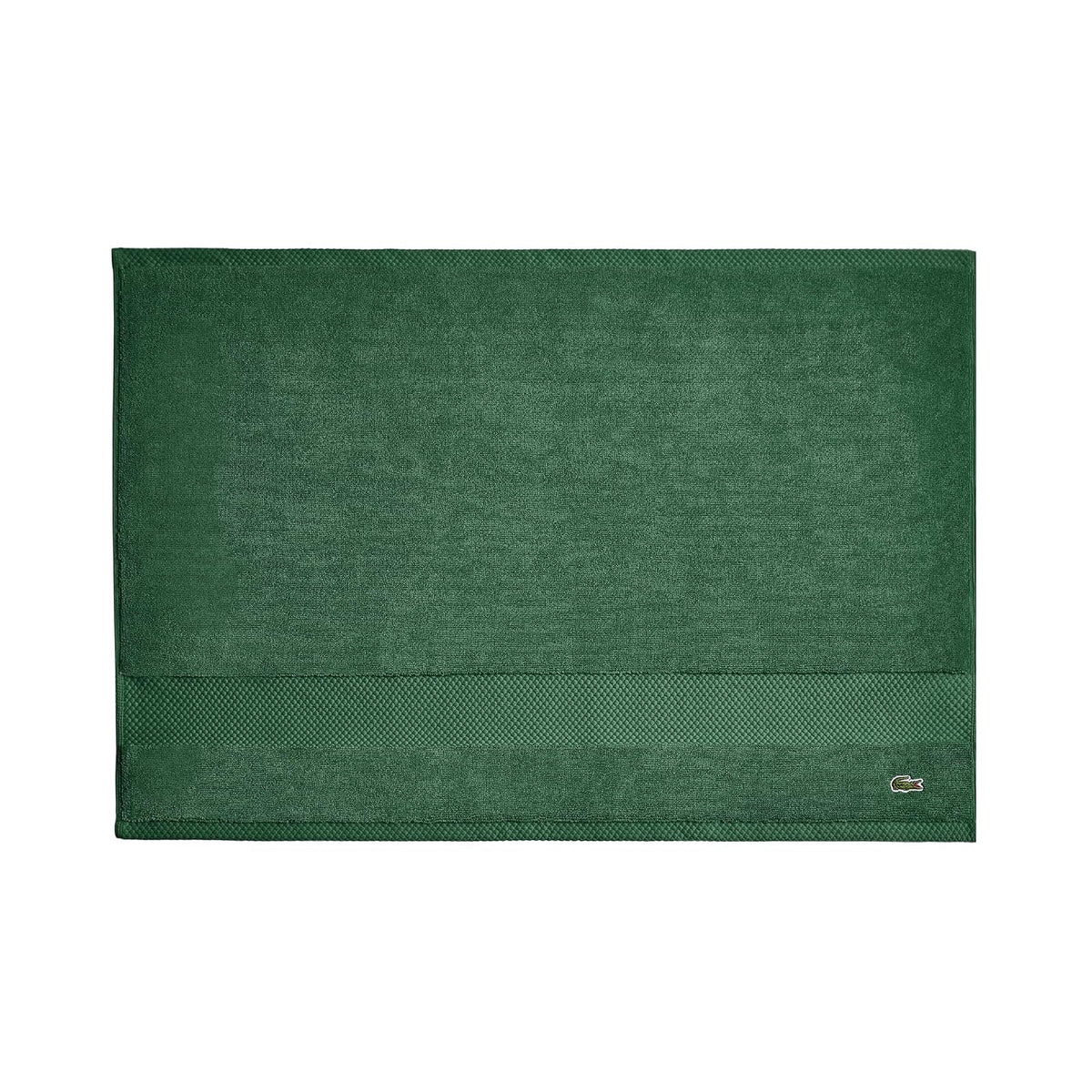 Lacoste Heritage Supima Colección de Toallas y Tapete de Baño - Tub Mat 21x31 - Bosque verde