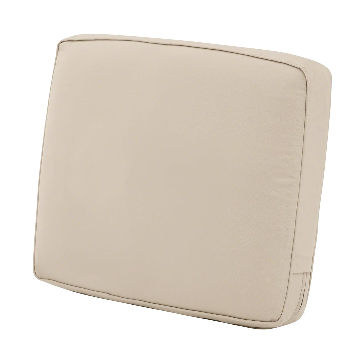 Classic Accessories Montlake - Cojín de Respaldo para Patio, Resistente al Agua - 21"W x 20"H x 4"Thick - Beige antiguo