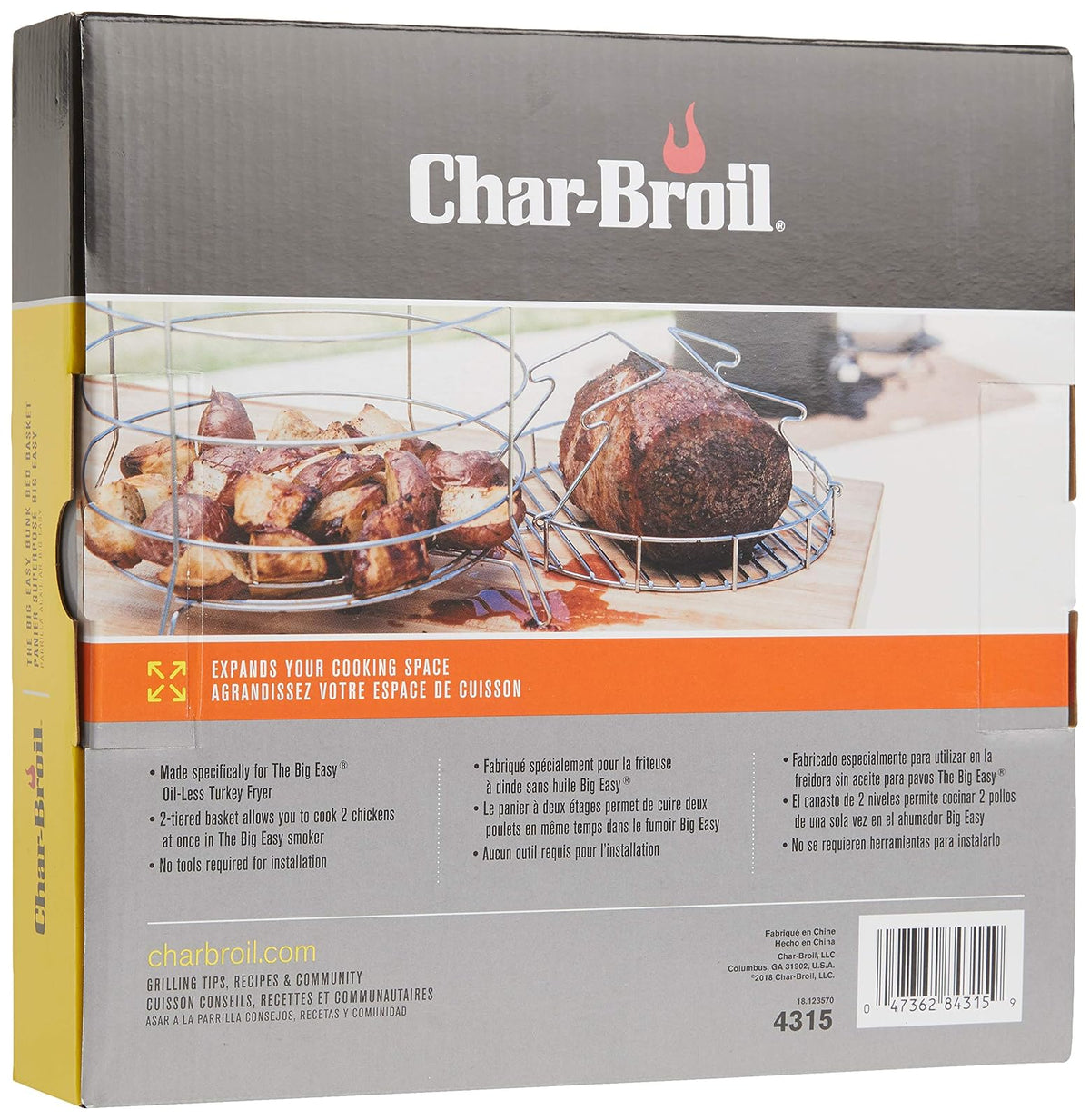 Char-Broil The Big Easy - Cesta para litera